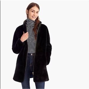 Women's Black Faux Fur Coat